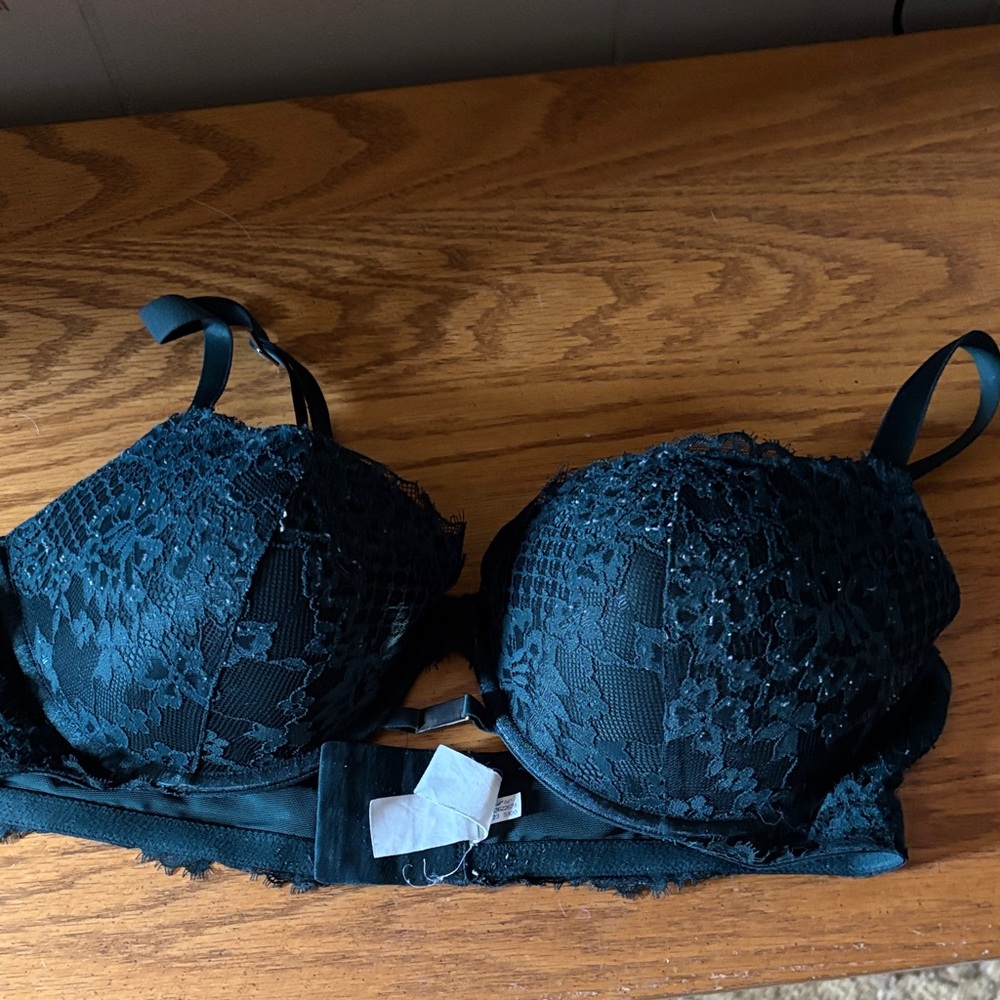 36 D Aerie Green Lace Bra